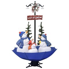 vidaXL mākslīgā Ziemassvētku egle ar pamatni, zila, 170 cm, PVC cena un informācija | Mākslīgās egles, vainagi, statīvi | 220.lv