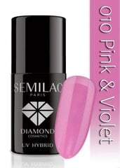 Gēlu nagu laka Semilac UV Hybrid 7 ml 043 Electric Pink , 010 Pink & Violet cena un informācija | Nagu lakas, stiprinātāji | 220.lv