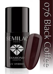 Gēlu nagu laka Semilac UV Hybrid 7 ml 043 Electric Pink , 076 Black Coffee цена и информация | Лаки для ногтей, укрепители | 220.lv