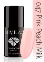 Gēlu nagu laka Semilac UV Hybrid 7 ml 043 Electric Pink , 047 Pink Peach Milk cena un informācija | Nagu lakas, stiprinātāji | 220.lv