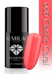 Gēlu nagu laka Semilac UV Hybrid 7 ml 043 Electric Pink , 006 Classic Coral цена и информация | Лаки для ногтей, укрепители | 220.lv
