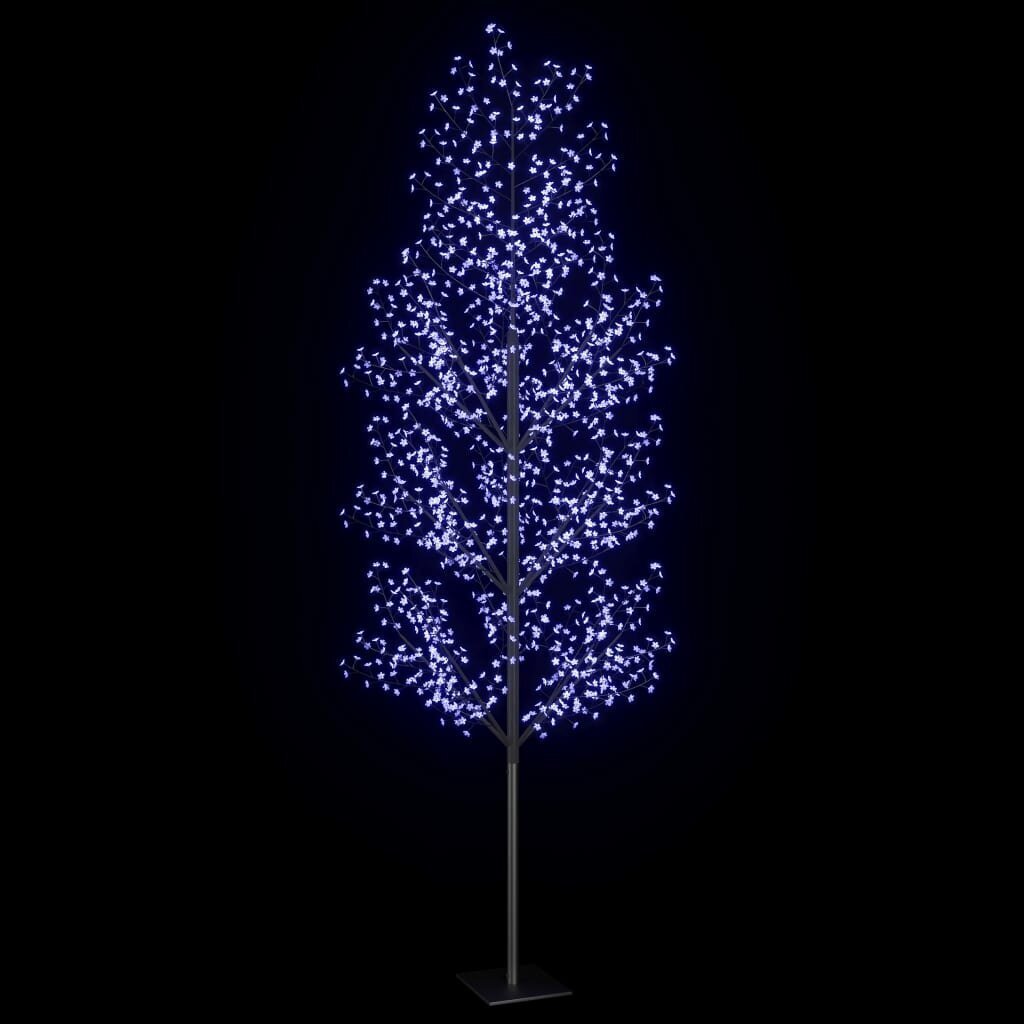 vidaXL Ziemassvētku koks, 1200 LED, zila gaisma, ķirsis, 400 cm цена и информация | Ziemassvētku dekorācijas | 220.lv