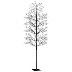 vidaXL Ziemassvētku koks, 2000 LED, vēsi balta gaisma, ķirsis, 500 cm cena un informācija | Ziemassvētku dekorācijas | 220.lv