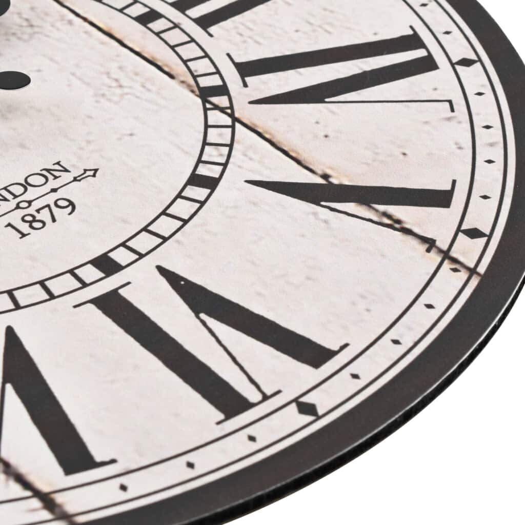 vidaXL vintāžas sienas pulkstenis, Londona, 30 cm cena un informācija | Pulksteņi | 220.lv