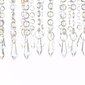 vidaXL lustra ar kristāla pērlītēm, 104 cm, E14, sudraba krāsā cena un informācija | Griestu lampas | 220.lv