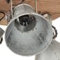 vidaXL griestu lampa, industriāls dizains, sudrabaina, 42x27 cm, E27 цена и информация | Griestu lampas | 220.lv