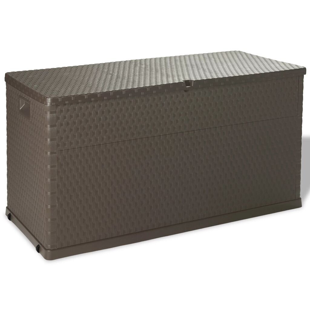 vidaXL dārza uzglabāšanas kaste, brūna, 120x56x63 cm cena un informācija | Komposta kastes un āra konteineri | 220.lv