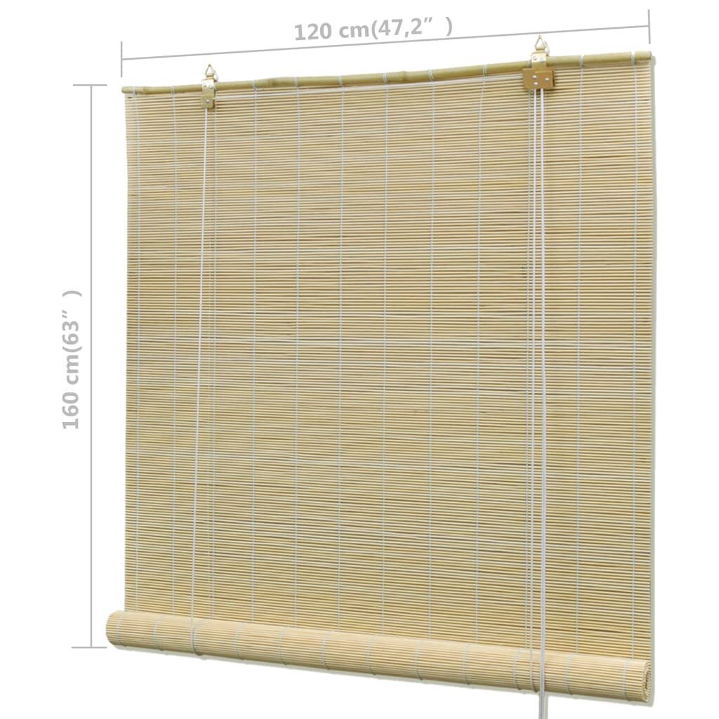 Bambusa Žalūzijas 120 x 160 cm Dabīgā Krāsā цена и информация | Žalūzijas | 220.lv