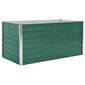 vidaXL puķu kaste, zaļa, 160x80x77 cm, cinkots tērauds cena un informācija | Puķu podi | 220.lv