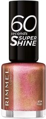 Rimmel London 60 Seconds Super Shine лак для ногтей 8 мл, 834 Fab! цена и информация | Лаки для ногтей, укрепители | 220.lv