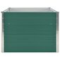 vidaXL puķu kaste, zaļa, 160x80x45 cm, cinkots tērauds cena un informācija | Puķu podi | 220.lv