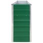 vidaXL puķu kaste, zaļa, 320x40x77 cm, cinkots tērauds cena un informācija | Puķu podi | 220.lv