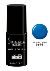 Gēla nagu laka "Sincero Salon", 6ml, MOSAIC BLUE , 3693 cena un informācija | Nagu lakas, stiprinātāji | 220.lv