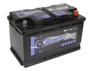 Аккумулятор AGM Boxer Start Stop AGM 80Ач 800А цена и информация | Аккумуляторы | 220.lv