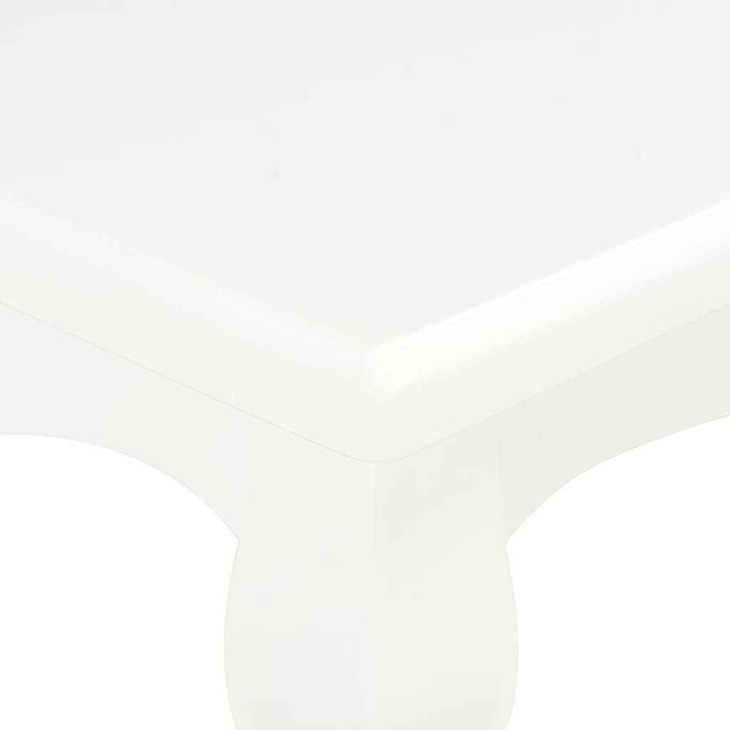 vidaXL kafijas galdiņš, balts, 110x60x40 cm, priedes masīvkoks cena un informācija | Žurnālgaldiņi | 220.lv