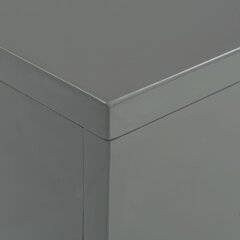 vidaXL kafijas galdiņš, 85x55x31 cm, spīdīgi pelēks MDF cena un informācija | Žurnālgaldiņi | 220.lv