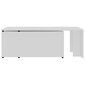 vidaXL kafijas galdiņš, balts, 150x50x35 cm, skaidu plāksne цена и информация | Žurnālgaldiņi | 220.lv