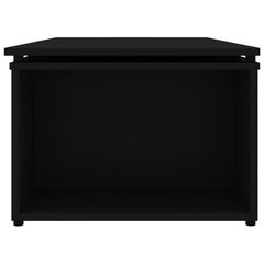 vidaXL kafijas galdiņš, melns, 150x50x35 cm, skaidu plāksne cena un informācija | Žurnālgaldiņi | 220.lv