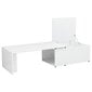 vidaXL kafijas galdiņš, spīdīgi balts, 150x50x35 cm, skaidu plāksne cena un informācija | Žurnālgaldiņi | 220.lv