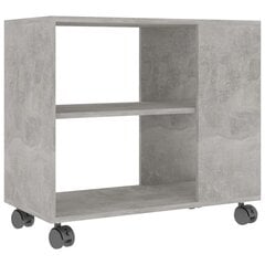 vidaXL galdiņš, betona pelēks, 70x35x55 cm, skaidu plāksne cena un informācija | Žurnālgaldiņi | 220.lv