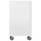 vidaXL galdiņš, spīdīgi balts, 70x35x55 cm, skaidu plāksne cena un informācija | Žurnālgaldiņi | 220.lv
