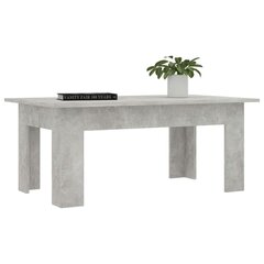vidaXL kafijas galdiņš, 100x60x42 cm, betona pelēks, skaidu plāksne cena un informācija | Žurnālgaldiņi | 220.lv