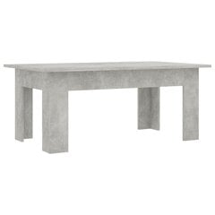 vidaXL kafijas galdiņš, 100x60x42 cm, betona pelēks, skaidu plāksne cena un informācija | Žurnālgaldiņi | 220.lv