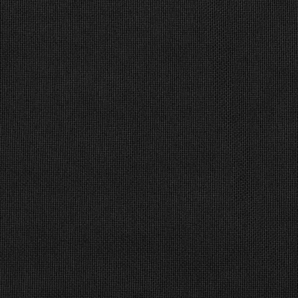 vidaXL biezie aizkari, 2 gab., 140x175 cm, linveida, melni cena un informācija | Aizkari | 220.lv