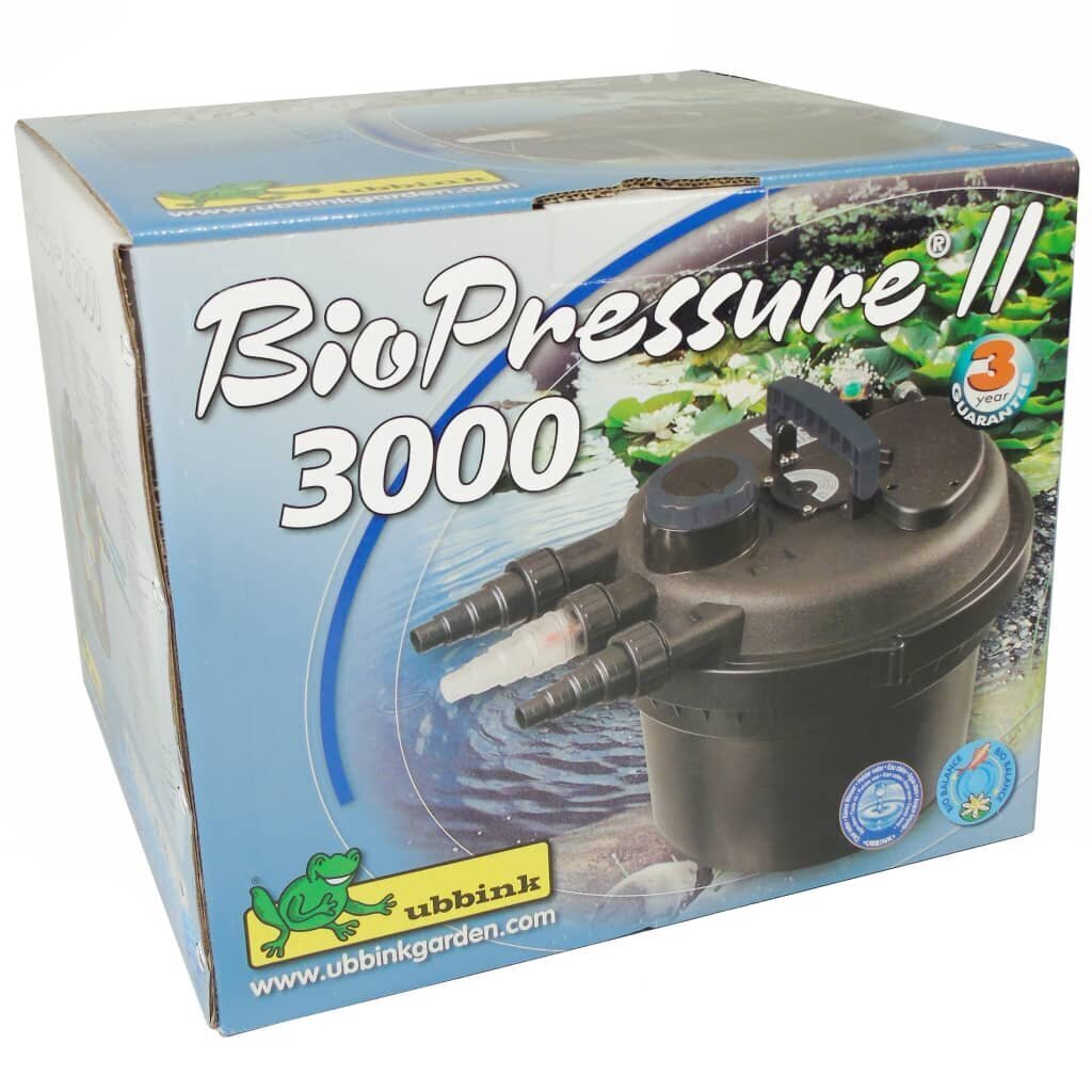 Ubbink dīķa filtrs BioPressure 3000, 5 W, 1355408 цена и информация | Dārza baseini un to kopšanas līdzekļi | 220.lv