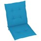 vidaXL dārza krēslu spilveni, 4 gab., zili, 100x50x3 cm цена и информация | Dekoratīvie spilveni un spilvendrānas | 220.lv