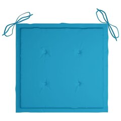 vidaXL dārza krēslu spilveni, 2 gab., zili, 50x50x3 cm цена и информация | Декоративные подушки и наволочки | 220.lv