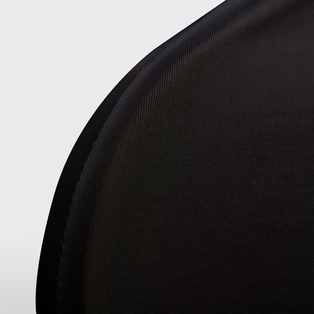 vidaXL krēslu pārvalki, 18 gab., melns elastīgs audums цена и информация | Mēbeļu pārvalki | 220.lv