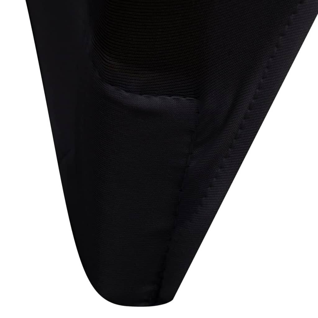 vidaXL krēslu pārvalki, 30 gab., melns elastīgs audums cena un informācija | Mēbeļu pārvalki | 220.lv