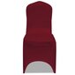 vidaXL krēslu pārvalki, 18 gab., vīnsarkans elastīgs audums cena un informācija | Mēbeļu pārvalki | 220.lv