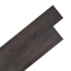 vidaXL grīdas dēļi, 5,26 m², 2 mm, tumši pelēkas ozolkoka krāsas PVC cena un informācija | Āra grīdas segumi | 220.lv