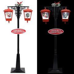 vidaXL Ziemassvētku ielas lampa ar salavecīti, 81x40x188 cm, PVC цена и информация | Праздничные декорации | 220.lv