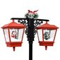 vidaXL Ziemassvētku ielas lampa ar salavecīti, 81x40x188 cm, PVC cena un informācija | Svētku dekorācijas | 220.lv