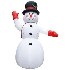 vidaXL piepūšams sniegavīrs, LED, IP44, 600 cm, XXL cena un informācija | Svētku dekorācijas | 220.lv