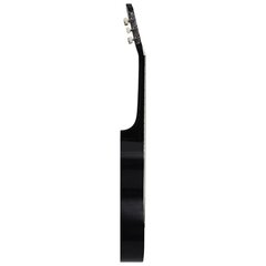 vidaXL 12-daļīgs akustiskās ģitāras komplekts, ar 6 stīgām, melns, 38" цена и информация | Гитары | 220.lv