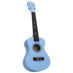 vidaXL soprāna bērnu ukulele ar somu, zilgana, 21" цена и информация | Гитары | 220.lv