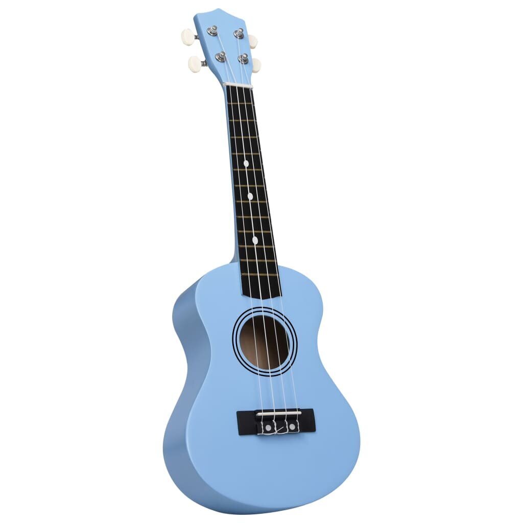 vidaXL soprāna bērnu ukulele ar somu, zilgana, 21" cena un informācija | Ģitāras | 220.lv