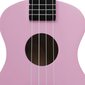 vidaXL soprāna bērnu ukulele ar somu, rozā, 23" cena un informācija | Ģitāras | 220.lv
