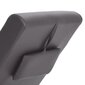 vidaXL masāžas zvilnis ar spilvenu, pelēka mākslīgā āda cena un informācija | Atpūtas krēsli | 220.lv