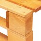 vidaXL dārza palešu soliņš, koks, medus brūns cena un informācija | Dārza krēsli | 220.lv