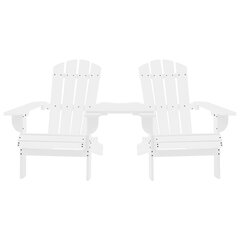 vidaXL dārza krēsls, egles masīvkoks, balts cena un informācija | Dārza krēsli | 220.lv