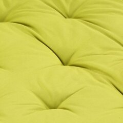 vidaXL palešu dīvānu spilvens, zaļš, 120x80x10 cm, kokvilna цена и информация | Подушки, наволочки, чехлы | 220.lv