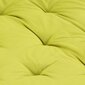 vidaXL palešu dīvānu spilvens, zaļš, 120x80x10 cm, kokvilna cena un informācija | Krēslu paliktņi | 220.lv