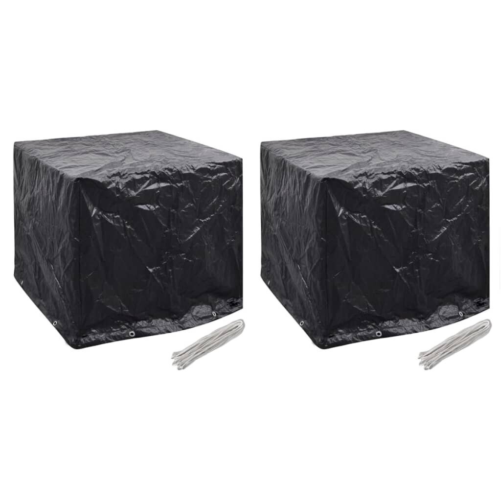 vidaXL dārza ūdens tvertņu pārklāji, 2 gab., 8 cilpas, 116x100x120 cm cena un informācija | Krēslu paliktņi | 220.lv