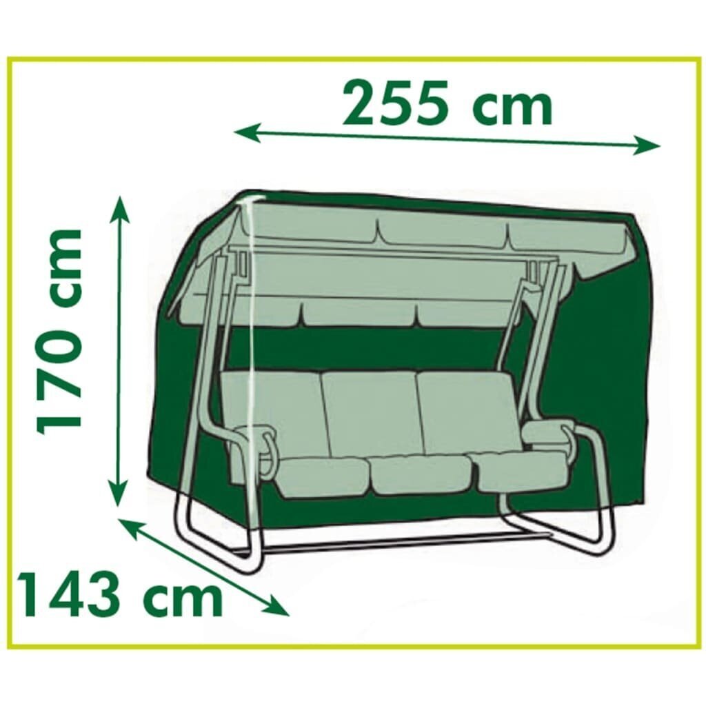 Nature dārza mēbeļu pārklājs šūpuļkrēsliem, 255x170x143 cm cena un informācija | Krēslu paliktņi | 220.lv