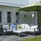 Madison dārza dīvānu komplekta pārklājs, 255x255x70 cm, pelēks cena un informācija | Krēslu paliktņi | 220.lv